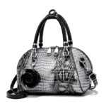 Crocodile Shell Small Square Luxury Crossbody Shoulder Bag