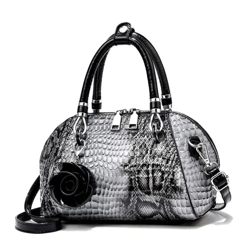 kf-H63aa3d3ca4c5482da0e745970ba0956e4 Crocodile Shell Small Square Luxury Crossbody Shoulder Bag - Image 1