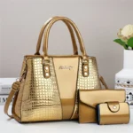 Women 3Piece Waterproof Large Capacity HandbagT Set - Image 2