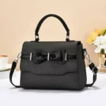 Elegant Butterfly KnotSmall Square Crossbody Handbag - Image 2