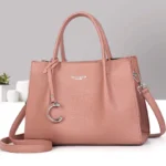 Crocodile Pattern Large Capacity Shoulder Crossbody Handbag - Image 4