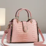 Luxury Striped Women Shoulder Crossbody Tote Handbag - Image 5