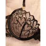 Daring Heart Embroidery Mesh Lingerie Set - Image 3