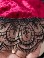 Red Lace Splicing Push-Up Lingerie Set - Image 5