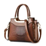 Bright Leather Women’s Fashionable Shoulder Crossbody Bag - Image 5