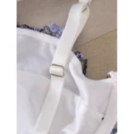 White Floral Embroidered Mesh Push-Up Lingerie Set - Image 5