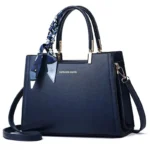 Women’s Large Capacity Solid Color PU Shoulder Bag - Image 3