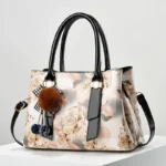 Floral Print Top-Handle Shoulder Crossbody Handbag - Image 3