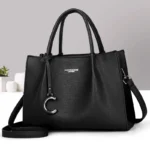 Crocodile Pattern Large Capacity Shoulder Crossbody Handbag - Image 3