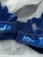 Dark Blue Ultra Thin Push-Up Lingerie Set - Image 4
