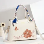 Women Embroidered Large Capacity Shoulder Crossbody Bag - Image 4