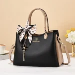 Women Solid Fashion Shoulder Crossbody Tote Handbag