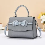 Elegant Butterfly KnotSmall Square Crossbody Handbag - Image 3