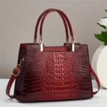 Crocodile Pattern Women Shoulder Crossbody Handbag