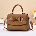 Elegant Butterfly KnotSmall Square Crossbody Handbag - Image 5