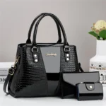Women 3Piece Waterproof Large Capacity HandbagT Set - Image 4