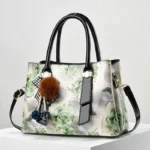 Floral Print Top-Handle Shoulder Crossbody Handbag - Image 2