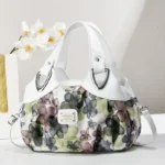 Retro Floral Women Shoulder Crossbody Tote Handbag - Image 3
