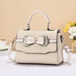 Elegant Butterfly KnotSmall Square Crossbody Handbag - Image 4