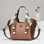 Women Casual Patchwork Crossbody Shoulder Handbag - Image 6