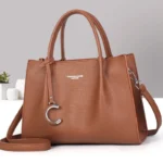 Crocodile Pattern Large Capacity Shoulder Crossbody Handbag - Image 6