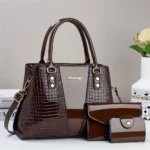 Women 3Piece Waterproof Large Capacity HandbagT Set - Image 7