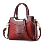 Bright Leather Women’s Fashionable Shoulder Crossbody Bag - Image 2