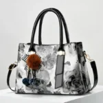 Floral Print Top-Handle Shoulder Crossbody Handbag - Image 4