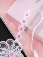 Elegant White Floral Lace Ultra-Thin Lingerie Set - Image 3