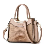 Bright Leather Women’s Fashionable Shoulder Crossbody Bag - Image 3