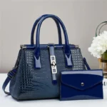 Designer Crocodile Pattern Luxury Crossbody Handbag